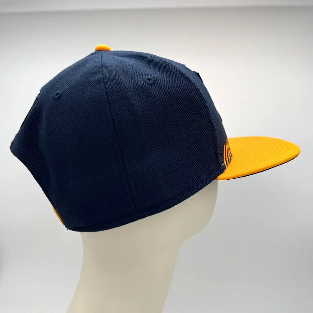 Fanatics St Louis Blues Authentic Pro Snapback Hat NHL Navy Gold Flat Bill